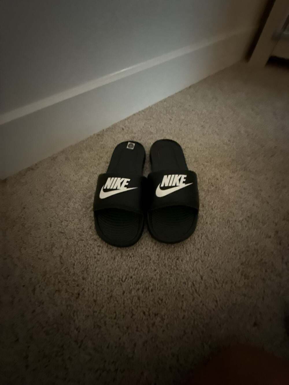 Nike Victori One Slide Black White Sandals